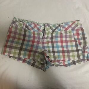 Aeropostale Colorful Plaid Women's Shorts